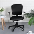 thumbnail image 3 of Funda de Oficina Funda lón Estirable Extraíble para Office Hotel negro Yotijar Funda de asiento elástica, 3 of 8