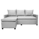 thumbnail image 4 of Sala Esquinera Modular El Bazar Store Vancouver Gris plata 175x130 cm Sofa Lado derecho ó izquierdo Económica, Tela Lino, 4 of 7