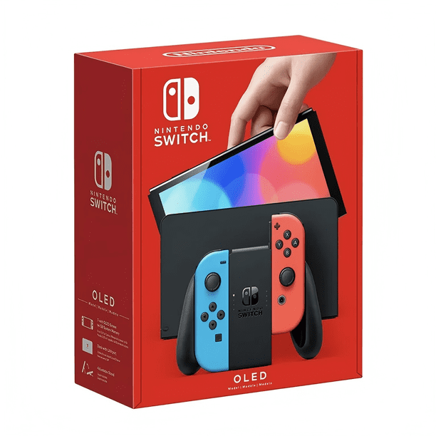 Nintendo Switch Modelo OLED 64GB Neon Red & Neon Blue Joy-Con - Standard Edition (Version Internacional)