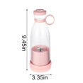 thumbnail image 3 of Vaso batidor portátil | Mini batidora recargable para batidos de frutas | Botella mezcladora inalámbrica USB-C para bebidas proteicas y papillas, 3 of 6