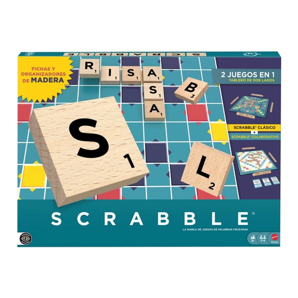 Juego de Mesa Mattel Scrabble Madera