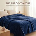 thumbnail image 4 of Manta Soft Fleece Queen Size Navy Blue 90x90, 4 of 5