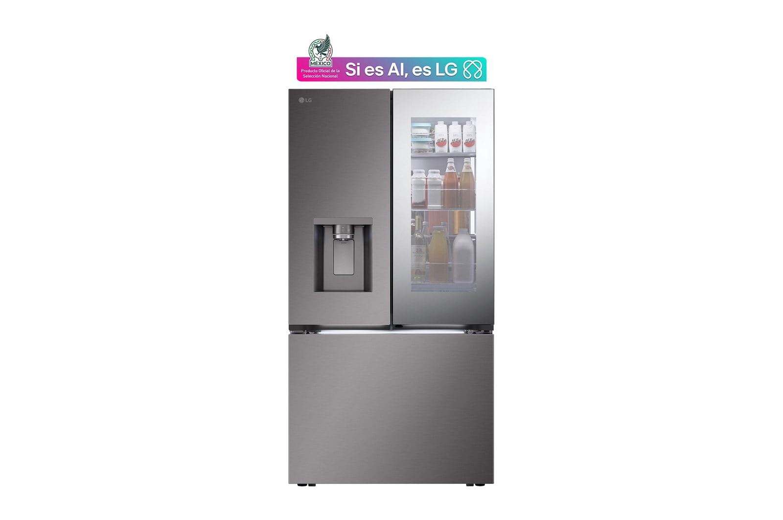 Refrigerador Instaview French Door 31 pies cúbicos Conectividad LG ThinQ DoorCooling⁺