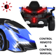 thumbnail image 2 of Montable Eléctrico para Niños Deportivo Lambo Luces Sonido Control Remoto Bluetooth Batería 12v - Azul, 2 of 8