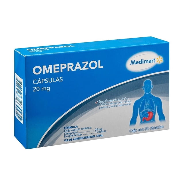 Antiácido Medimart Omeprazol 20 mg 30 cápsulas