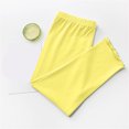 thumbnail image 5 of Leggings lisos de colores pastel para niñas pequeñas, pantalones ajustados suaves y elásticos para uso diario y juegos al aire libre, multicolor, 1 paquete, 2T-8T, 5 of 5
