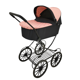 thumbnail image 1 of Carriolita De Juguete Classica Ilitia IBaby negro, 1 of 4