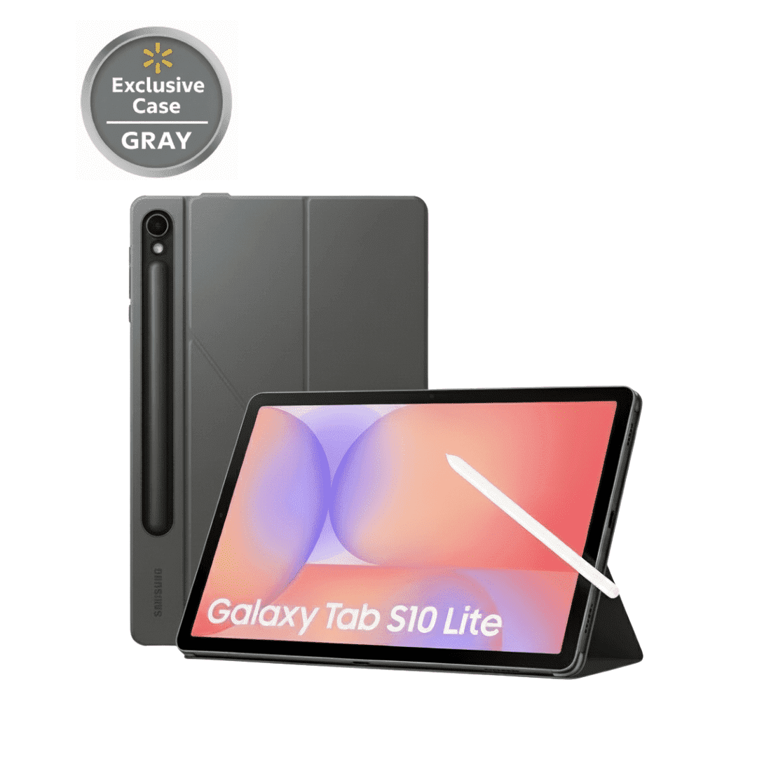 Samsung Galaxy Tab S10 Lite Tableta de Pantalla Ancha de 10.9" con S Pen y Funda Oficial de Samsung, 128GB, Gris