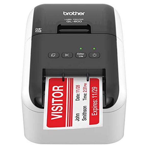 Impresora de etiquetas profesional de alta velocidad Brother RQL-800 (Q L800), color blanco