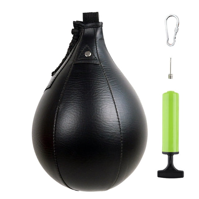 Speed Ball Boxing Punching Bag Swivel Set, Pear Shape Reflex Training Bag for Martial Arts Fitness