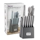 thumbnail image 1 of Hecef Juego de cuchillos de cocina de 14 piezas de acero inoxidable premium con bloque de madera, agarre cómodo, 1 of 9