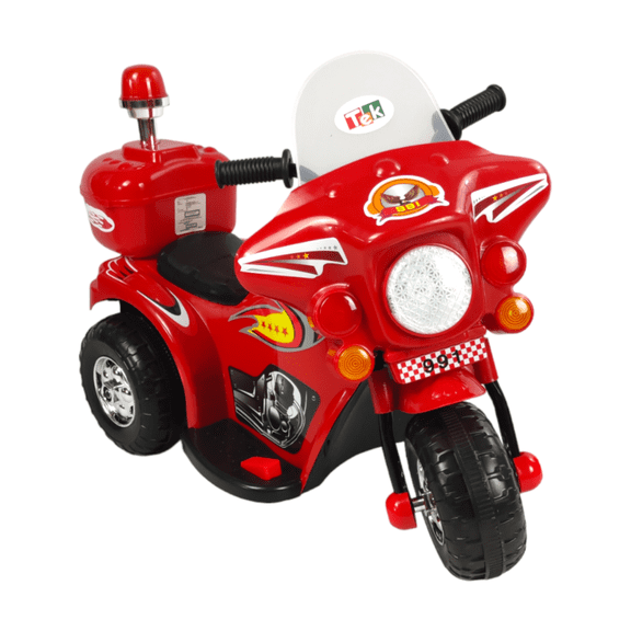 The Baby Shop Motocicleta Montable Rojo Electrica Pequeña Sonido Luz Led 6v