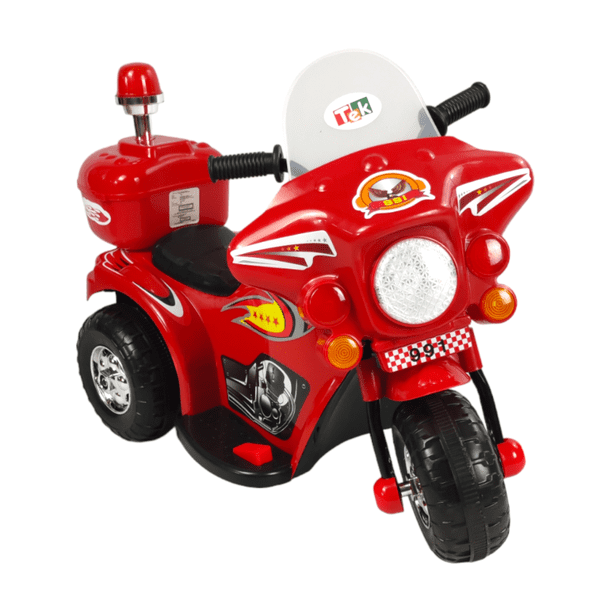 The Baby Shop Motocicleta Montable Rojo Electrica Pequeña Sonido Luz Led 6v