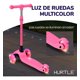 thumbnail image 5 of Monopatin Scooter para Niños de 2 a 5 Años Hurtle, 3 Ruedas con Luces LED, Mini Kickboard con Freno, Manillar Ajustable de 63 cm a 71 cm, Antideslizante, Patin del Diablo, Sandia, 5 of 7