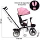 thumbnail image 5 of Carriola tipo Triciclo para Niños Asiento Giratorio 360 JOYKOO Reclinable Luz Sonido Rosa, 5 of 7