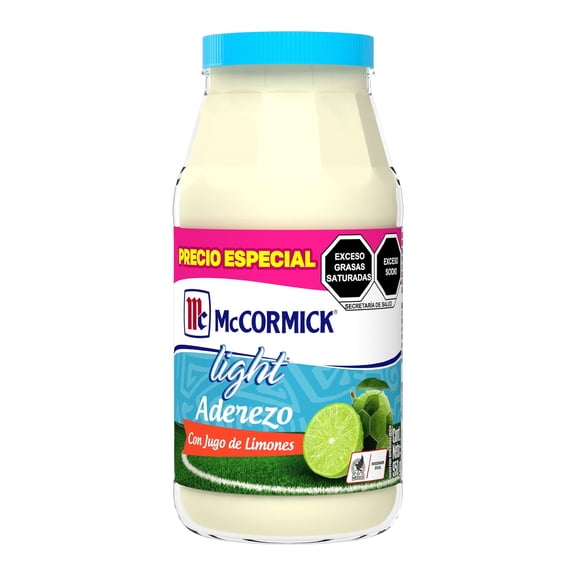 Aderezo de mayonesa McCormick light con limón 950 g