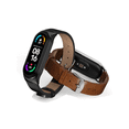thumbnail image 3 of Correa De Cuero Con Acero Inoxidable Unisex Para Smart Watch Xiaomi Compatible Con Mi Band 6 / 5 / 4 / 7, 3 of 5