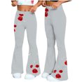 thumbnail image 2 of TaTaai Women's Loose Comfortable Flared Wide Leg Yoga Pants Fashion Casual Sports Fitness Trousers Soft Breathable All Match Daily Wear Gift, 2 of 7