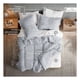 thumbnail image 5 of Set Edredón King Size + Funda De Almohada + Sábanas 7 Pzas Real Textil Gris - Blanco, 5 of 8