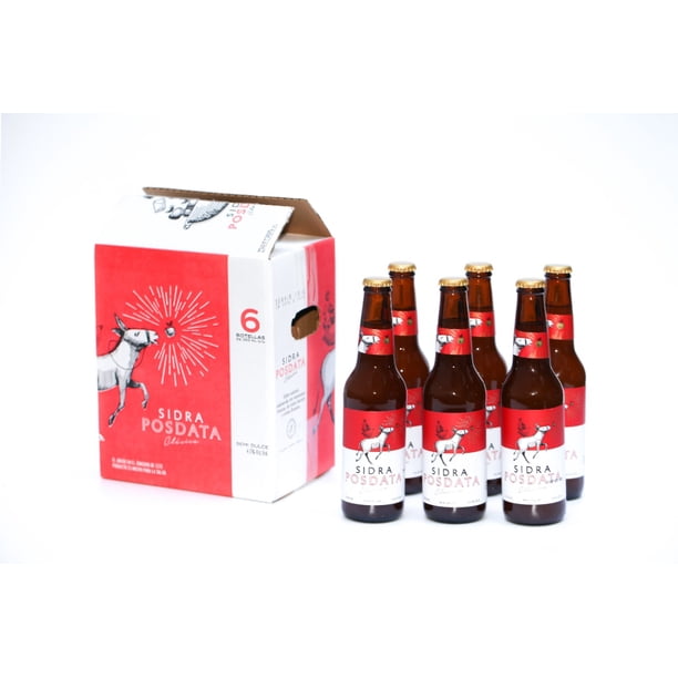 6x Pack Sidra Natural Semidulce Manzanas
