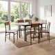 thumbnail image 1 of Comedor con Mesa Extendible Rectangular y 6 Sillas Madera y Metal Cocina marron claro, 1 of 7