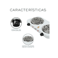 thumbnail image 3 of Parrilla Electrica de Acero Inoxidable 45cmx22cm, 3 of 5