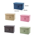 thumbnail image 3 of Billuyoard Caja de almacenamiento plegable de Color sólido contenedores de tienda de gran capacidad cajas para el hogar ropa de dormitorio Almacenamiento y organización del hogar Verde, 3 of 6