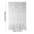 thumbnail image 3 of Cortina de Ducha Gruesa para Baño, Resistente Al Agua, con Barra, Tela Impermeable, Sin Perforaciones, 3 of 6