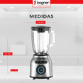 thumbnail image 2 of Licuadora 8 Velocidades De Acero Inox 1.75l Y 1200w Bogner Bogner BSB01A, 2 of 3