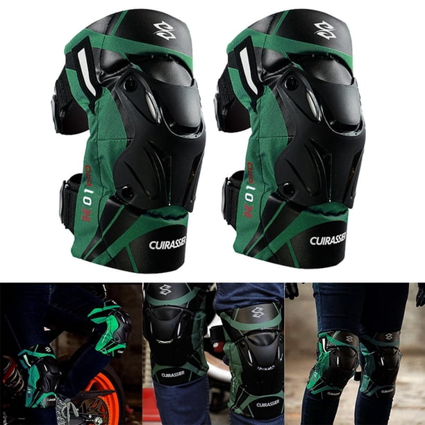 Rodilleras para motocicleta Yotijar rodilleras de moto Verde