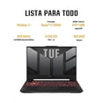 thumbnail image 2 of Laptop Gamer Asus TUF FA507NU-LP134W NVIDIA GeForce RTX 4050 Ryzen 5 8GB 512GB Gris, 2 of 5