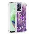 thumbnail image 2 of Funda para Xiaomi POCO X5 5G con Brillo Líquido Flotante, Purpurina, Parachoques y Anillo Giratorio Soporte, 2 of 5