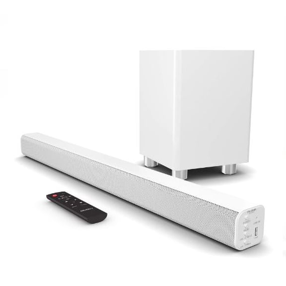 Barra de sonido CON SUBWOOFER inalámbrico Majority 150 W 76 cm Bluetooth y HDMI Ben Nevis II