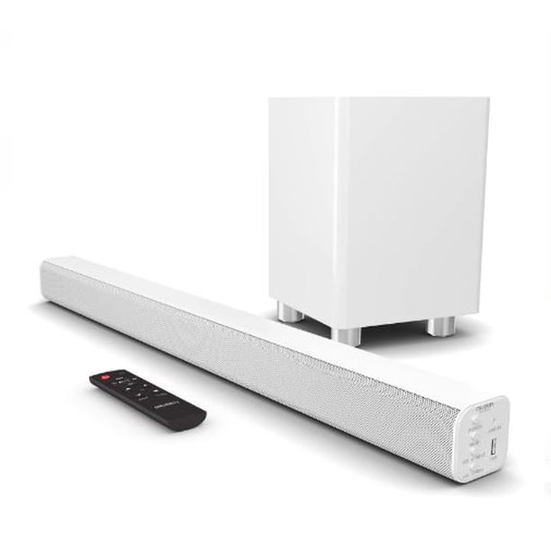 Barra de sonido CON SUBWOOFER inalámbrico Majority 150 W 76 cm Bluetooth y HDMI Ben Nevis II