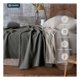 thumbnail image 5 of Manta Muselina Matrimonial 100% Algodón Esquimal Ideal para Cama, Sofá y Decoración (Negro grisáceo), 5 of 7