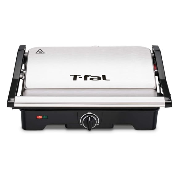 Parrilla Panini 2 EN 1 T-FAL SW332DMX Acero Inoxidable Antiadherente