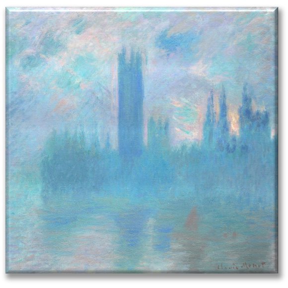 Cuadro Canva Listo Para Colgar Tipo Galería Pixtreats Casas Parlamento Lóndres 40X40 cm