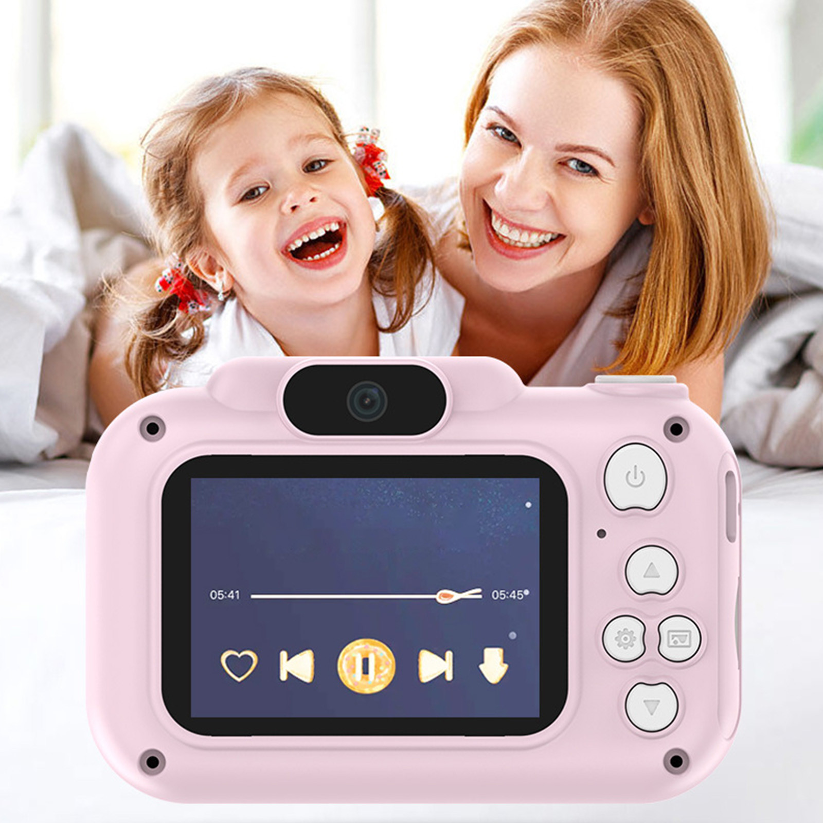 Cámara digital Cámara digital para niños Mini cámara de alta definición Cámara para fotografía y grabación Cámara para niños con pegatina grande Regalo de cumpleaños de Navidad cámaras para niños