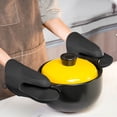 thumbnail image 1 of Guante de silicona resistente al calor para horno | Almohadilla de silicona gruesa y antideslizante | Guante de cocina con protección térmica | Guante de cocina duradero y resistente a quemadura, 1 of 5