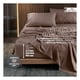thumbnail image 4 of Set Edredón King Size Xl + Funda De Almohada + Sábanas 7 Pzas Real Textil Grafito - Café Claro, 4 of 8