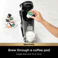 thumbnail image 2 of Ninja PB051 Pods & Grounds Specialty Cafetera de una sola servidor, compatible con K-Cups, espumador de leche integrado, 6 onzas. Taza a 24 onzas. Tamaños de taza de viaje, negro (reacondicionado), 2 of 5