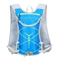 thumbnail image 3 of Mochila de hidratación con vejiga de 2L - Mochila ligera para ciclismo y senderismo para correr, acampar - Malla transpirable, tiras reflectantes (azul), 3 of 8
