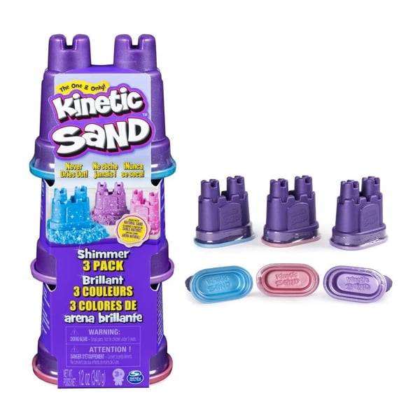 Juguete de Arena Spin Master Games Kinetic Sand 3 Colores Destellos 340 g