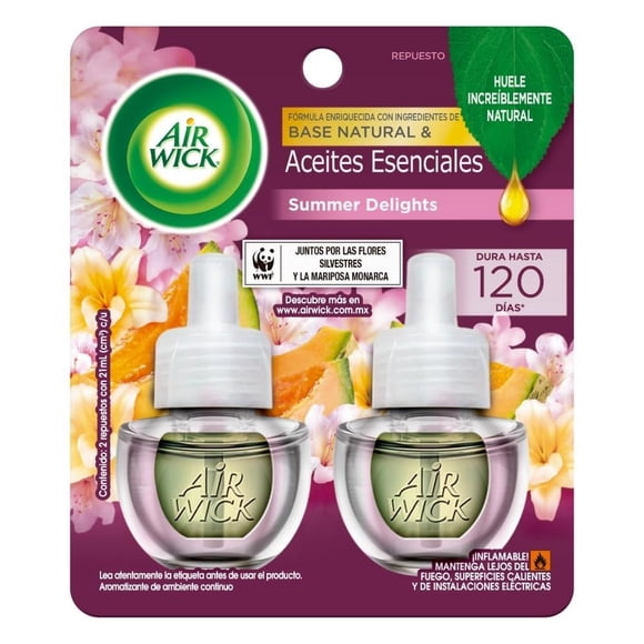 Repuesto de aromatizante ambiental Air Wick Life Scents summer delights 2 pzas de 21 ml c/u