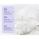 thumbnail image 5 of Almohada Ajustable Suave Luuna, 2 Pack, Relleno 100% Memory Foam Triturado Ajustable, Funda Lavable, blanco Estándar, 5 of 9