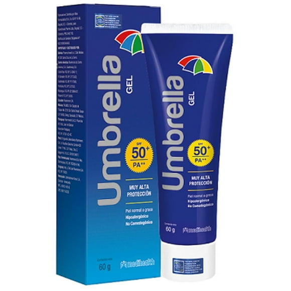 Protector solar Umbrella en gel FPS 50+ piel normal a grasa 60 g