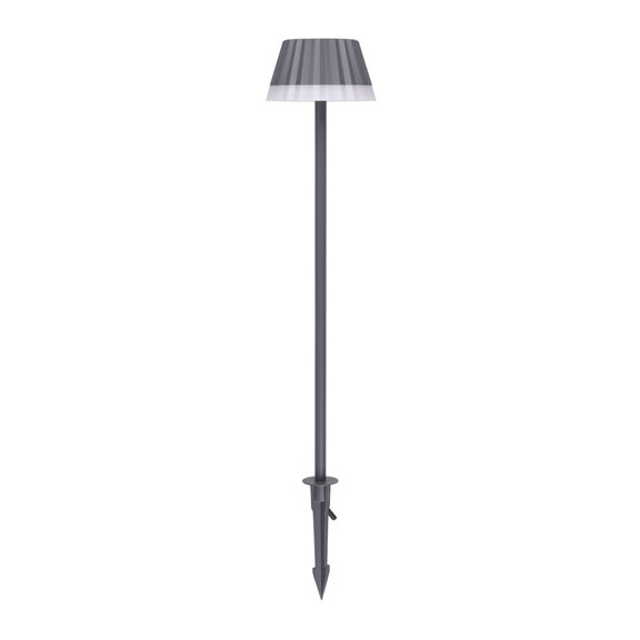 Estevez Luminario LED para jardín, 10 Watts, 1200 lm, Protección IP65, Forest, Color Gris, con estaca