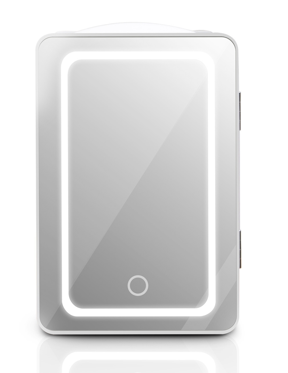 Mini Refrigerador Skincare 5L Puerta Espejo Luz Touch Hukën