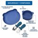 thumbnail image 2 of Vajilla para Bebé con 2 Platos y Cubiertos en Acero Inoxidable, 2 of 8