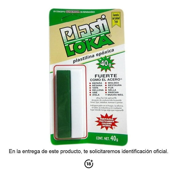 Plastilina Epóxica Kola Loka Plasti Loka 40 g